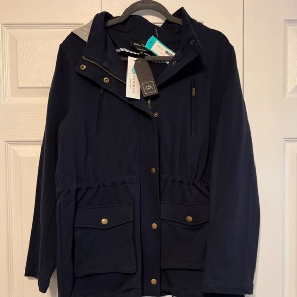 Eden Society Jackets & Blazers - Stitch Fix Eden Society Collier Cargo Jacket Navy Women's Size XL